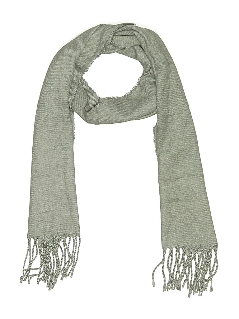 Pre-owned White Stag Scarf In Gray