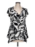Cato Black Short Sleeve Blouse Size L - photo 1