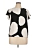 Worthington Black Short Sleeve Blouse Size XL (petite) - photo 1