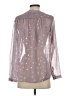 Bisou Bisou 100% Polyester Purple Long Sleeve Blouse Size XS - photo 2