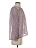 Bisou Bisou 100% Polyester Purple Long Sleeve Blouse Size XS - photo 4