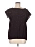 Ann Taylor LOFT Outlet 100% Polyester Stars Black Short Sleeve Top Size M - photo 1