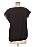 Ann Taylor LOFT Outlet 100% Polyester Stars Black Short Sleeve Top Size M - photo 2