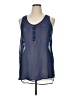 Assorted Brands 100% Polyester Blue Sleeveless Blouse Size 1X - photo 1