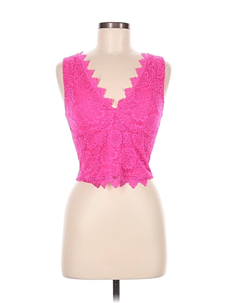 Pre-owned Reoria Sleeveless Blouse In Pink