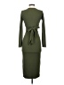 Forever 21 Solid Green Casual Dress Size S - photo 2