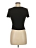 Shein Black Short Sleeve Top Size 6 - photo 2