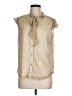 Draper James Metallic Gold Sleeveless Blouse Size M - photo 1