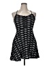SO 100% Rayon Stripes Black Casual Dress Size XL - photo 1