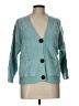 Unbranded 100% Polyester Teal Cardigan Size L - photo 1