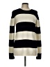 Banana Republic Stripes Black Pullover Sweater Size L - photo 1