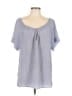 Rungolee Gray Short Sleeve Blouse Size S - photo 1