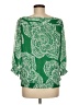 BCBGMAXAZRIA 100% Polyester Green 3/4 Sleeve Blouse Size M - photo 2