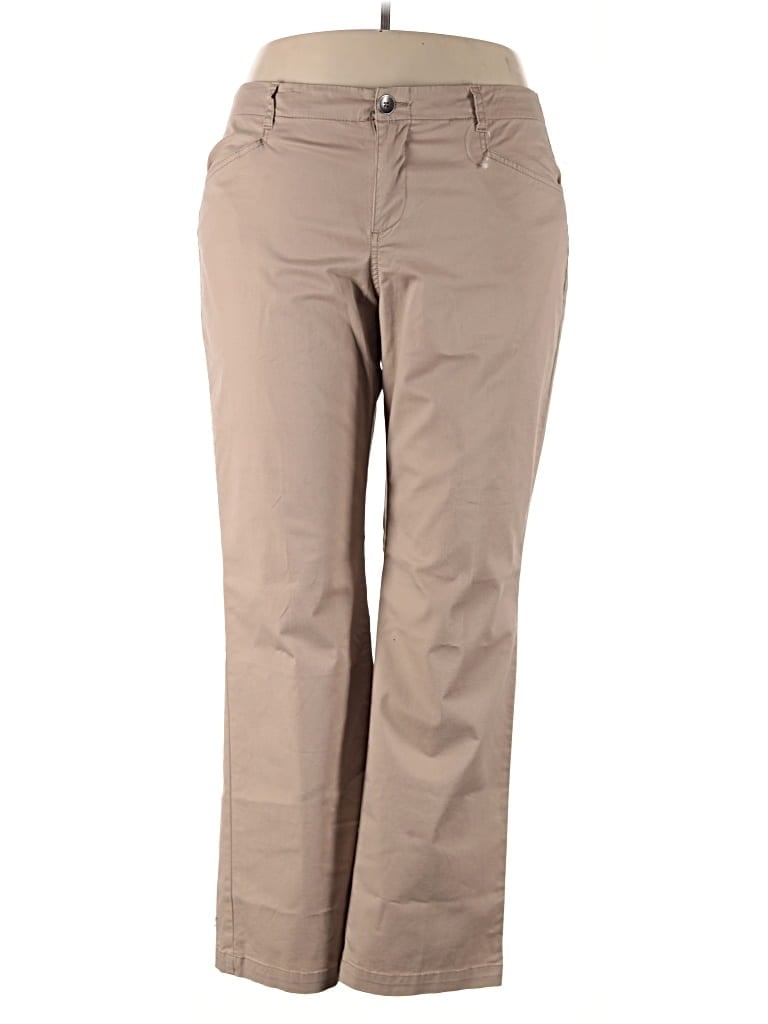 Lane Bryant Khaki Pant In Brown