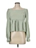 Shein 100% Polyester Green Long Sleeve Blouse Size M - photo 1