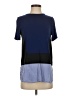 Thakoon Color Block Blue Short Sleeve Top Size XS - photo 1