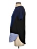 Thakoon Color Block Blue Short Sleeve Top Size XS - photo 5