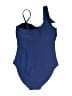 Venus Solid Blue One Piece Swimsuit Size 10 - photo 2