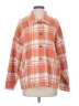 Andree by UNIT 100% Polyester Plaid Orange Coat Size S - photo 1