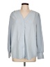 Unbranded 100% Polyester Blue Long Sleeve Blouse Size L - photo 1