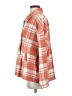 Andree by UNIT 100% Polyester Plaid Orange Coat Size S - photo 5
