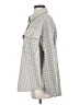 Paper Crane Houndstooth Gray 3/4 Sleeve Button-Down Shirt Size S - photo 5