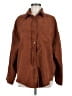 Unbranded 100% Polyester Brown Long Sleeve Blouse Size M - photo 1