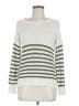 It's Our Time Stripes Green Pullover Sweater Size M - photo 1