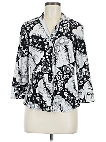 Essentials by Milano 3/4 Sleeve Blouse (view 1)