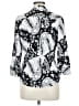 Essentials by Milano Paisley Black 3/4 Sleeve Blouse Size M - photo 2