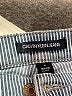 CALVIN KLEIN JEANS Chevron-herringbone Blue Denim Shorts Size 6 - photo 3
