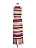 Apt. 9 Stripes Orange Casual Dress Size M - photo 1