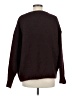 Line & Dot Solid Burgundy Pullover Sweater Size M - photo 2