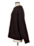 Line & Dot Solid Burgundy Pullover Sweater Size M - photo 5