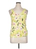 Sigrid Olsen 100% Rayon Yellow Tank Top Size XL - photo 1