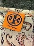 Tory Burch 100% Silk Ivory Tan Long Sleeve Silk Top Size 12 - photo 6