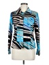 Erin London Graphic Blue Jacket Size M - photo 1