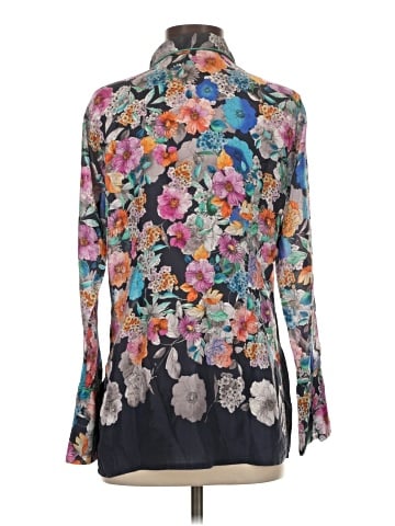 Johnny Was Long Sleeve Silk Top (view 2)