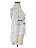Scripted 100% Viscose Silver Long Sleeve Top Size XS - photo 4