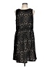 Tacera 100% Polyester Paisley Black Cocktail Dress Size L - photo 1