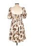 Blu Pepper 100% Polyester Paisley Brown Cocktail Dress Size L - photo 2