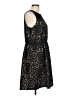 Tacera 100% Polyester Paisley Black Cocktail Dress Size L - photo 4