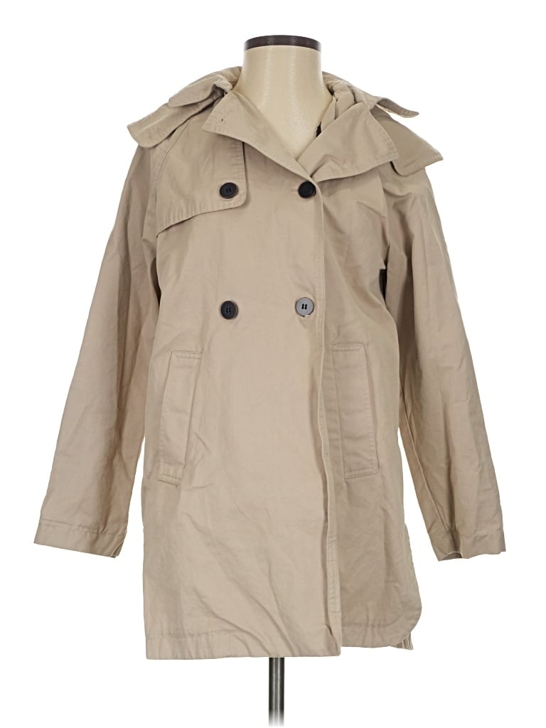 Pre-owned Zara Basic Trenchcoat In Brown