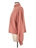 Shein Solid Pink Turtleneck Sweater Size L - photo 5