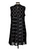 DR2 100% Polyester Argyle Black Casual Dress Size L - photo 2