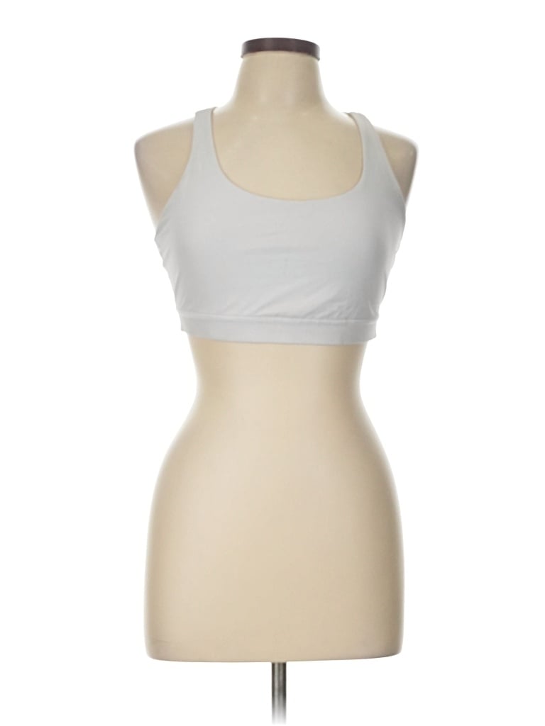 Pre-owned Lululemon Athletica Sports Bra In Silver