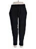 Eberjey 100% Recycled Polyester Solid Black Casual Pants Size XL - photo 1