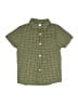 Assorted Brands Checkered-gingham Green Short Sleeve Button-Down Shirt Size M (toddler) - photo 1