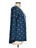 Lularoe Stars Blue Long Sleeve Blouse Size L - photo 4
