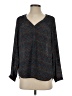 DR2 Blue 3/4 Sleeve Blouse Size S - photo 1